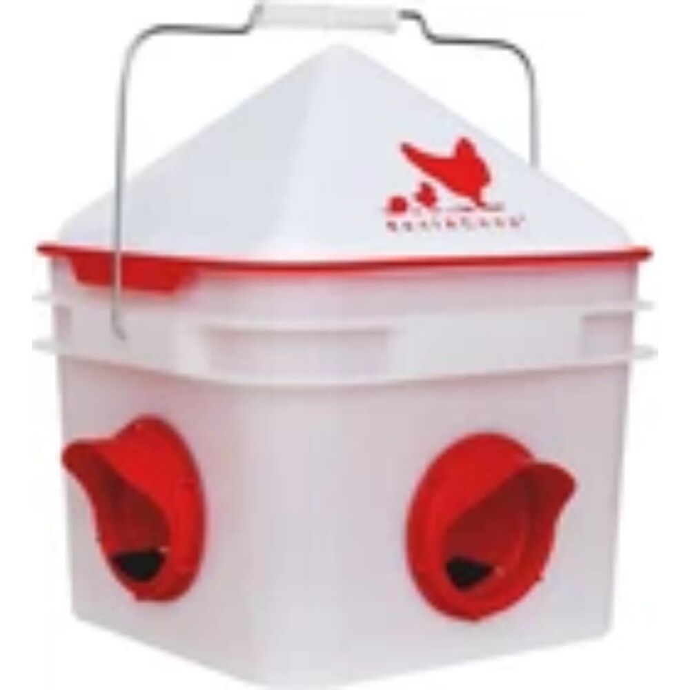 Rentacoop Chick2Chicken 10Lb Bpa-Free 4-Port Feeder